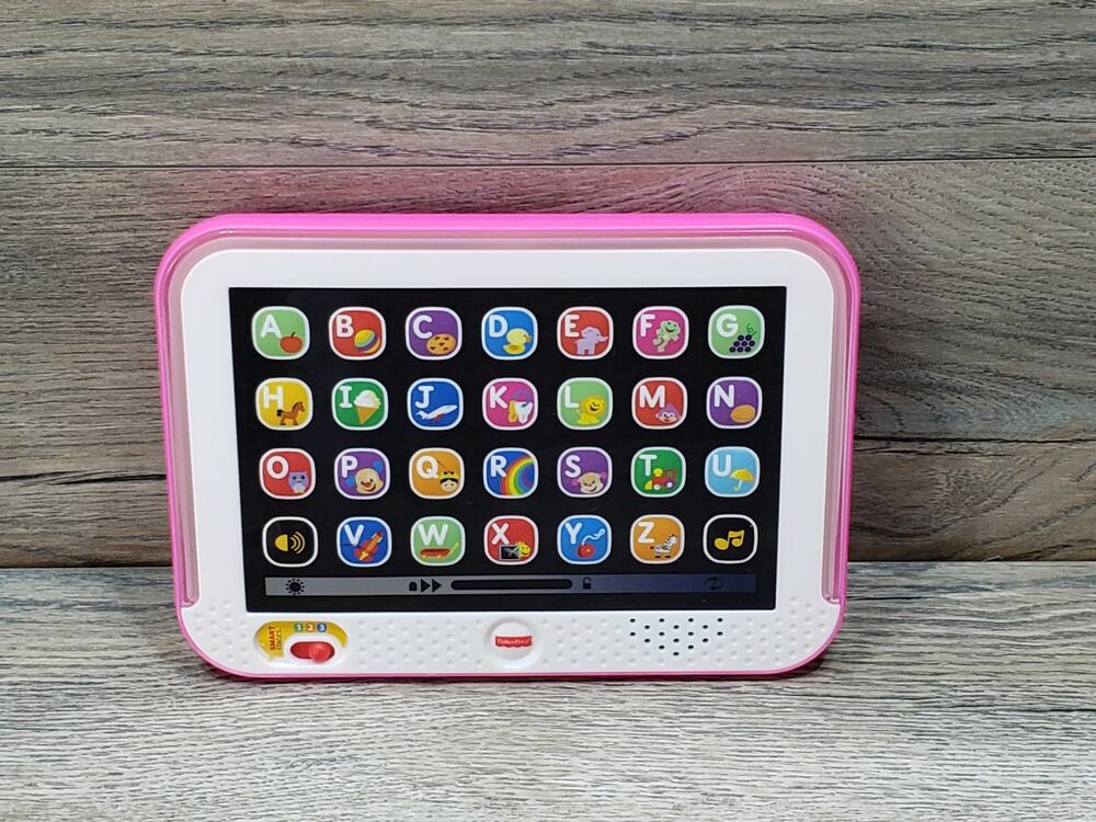 Fisher-Price Laugh & Learn Smart Stages Tablet Pink Learning Toy Tested Works